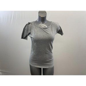 Paris Women's Gray T Shirt Size Small Polyester